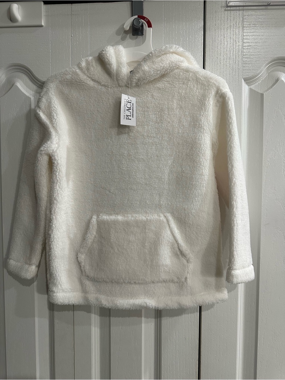 The Children's Place Sherpa Hooded Pullover - Cream